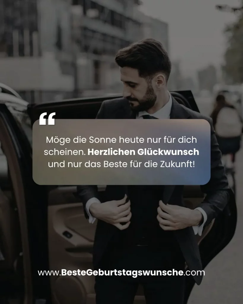 Möge die Sonne heute nur für dich scheinen. Herzlichen Glückwunsch und nur das Beste für die Zukunft!